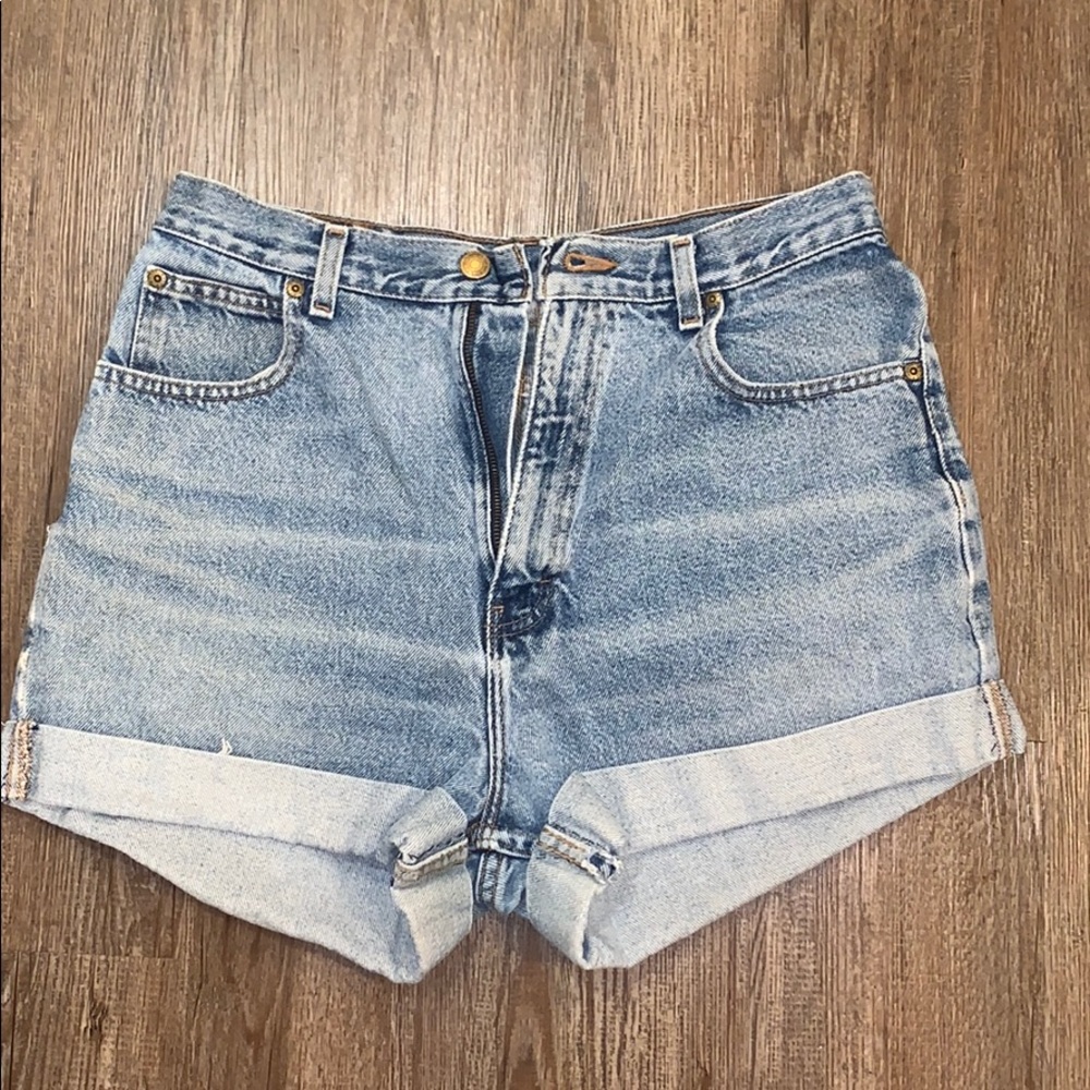 Eddie Bauer Denim distressed shorts
